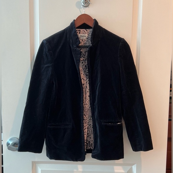 Zadig & Voltaire Black Volly Velours Velvet
Open Blazer - Picture 2 of 16